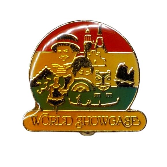Disney Epcot World Showcase enamel pin vintage 1986 - Picture 1 of 4